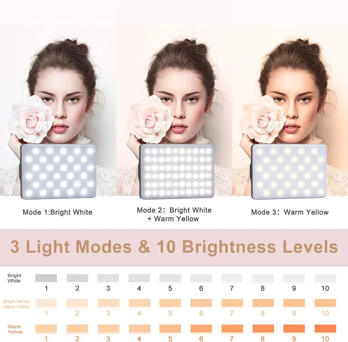 LED Clip-on Selfie & Video Conference Light